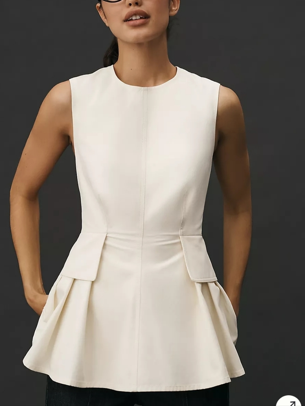 Mare Mare Sleevless Peplum Top